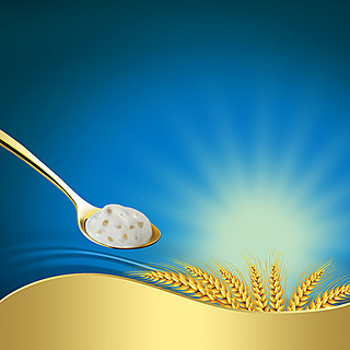 藍色光芒背景 打造食品行業的高清視覺盛宴